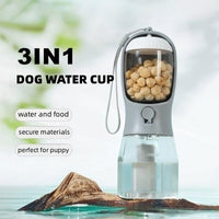 Three-in-one Portable Small Multi-functional Pet Cup